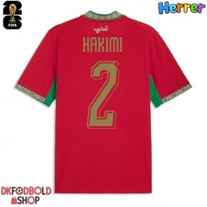Marokko Achraf Hakimi #2 Hjemmebanetrøje VM 2026 Kort ærmer